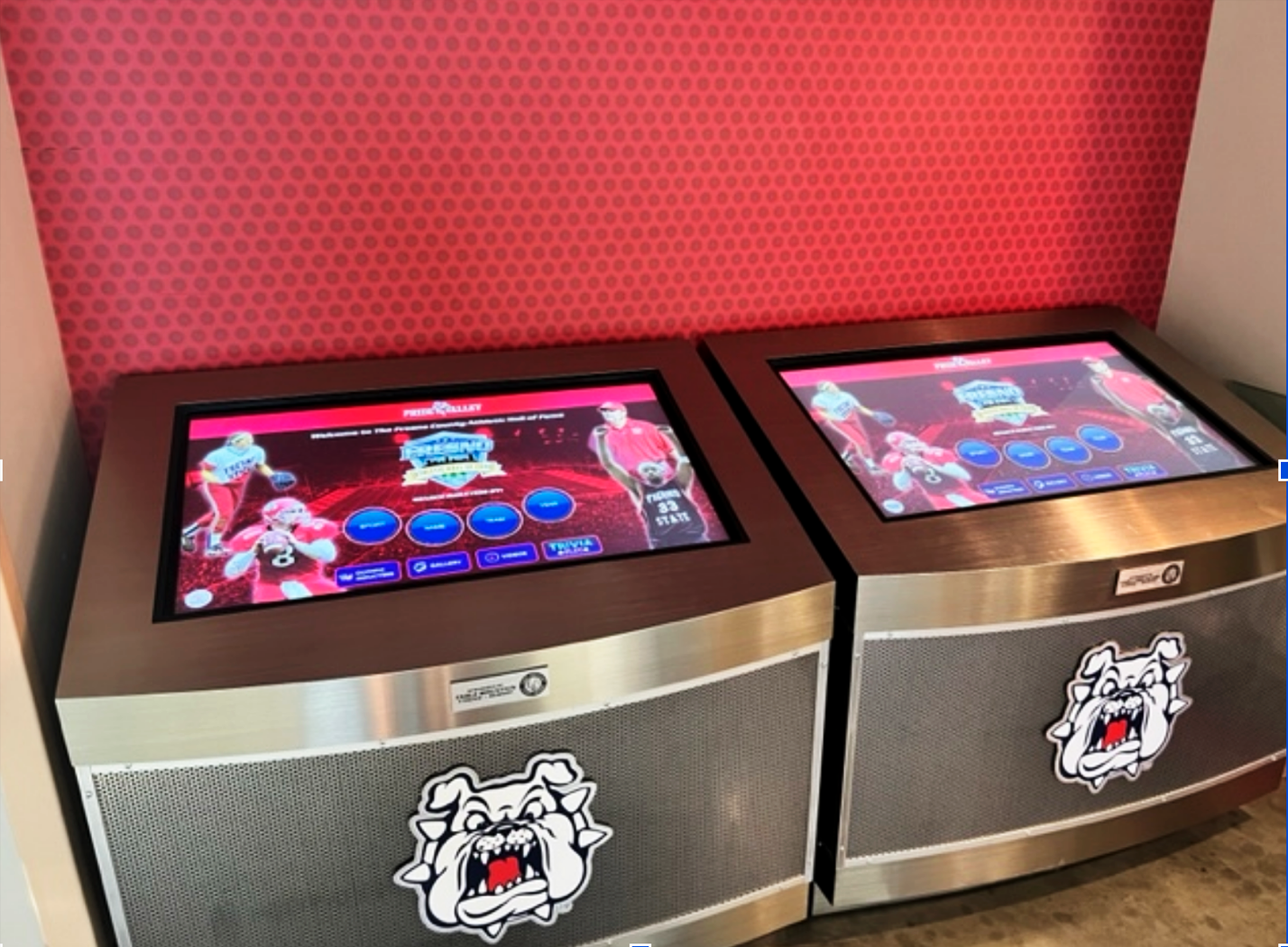 Hall of Fame floor kiosks