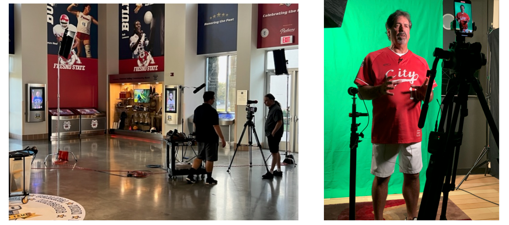 Recording video for Hall of Fame